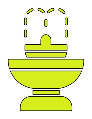 fıskiye ikonu vektör illüstrasyonu