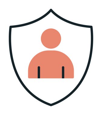 Hesap koruma simgesi vektör illüstrasyonuName