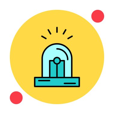 Siren simgesi vektör illüstrasyonu