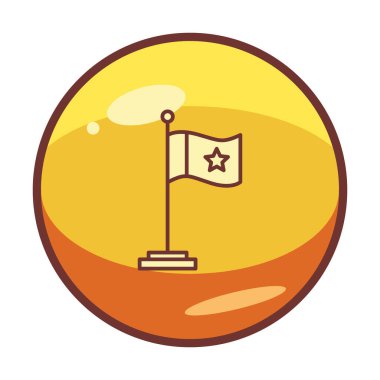 bayrak simgesi, vektör illüstrasyonu basit tasarım