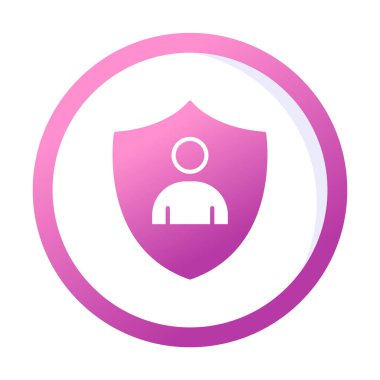 Hesap koruma simgesi vektör illüstrasyonuName