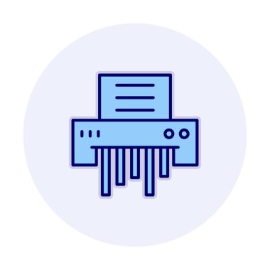 kağıt öğütücü makinenin vektör çizim