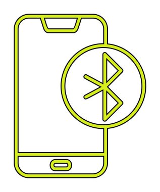 Bluetooth simgesi vektör çizim