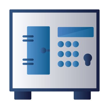 vector illustration of safe box icon