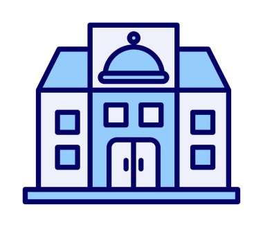 Beyaz arkaplanda restoran vektör illüstrasyonu