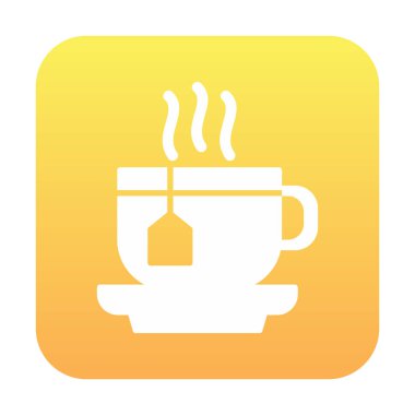 çay fincanı ikonu vektör illüstrasyonu