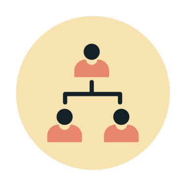 Çalışma Yönetimi vektör simgesi modern basit illüstrasyon