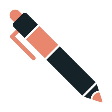 Kalem düz simgesi. Vektör çizim