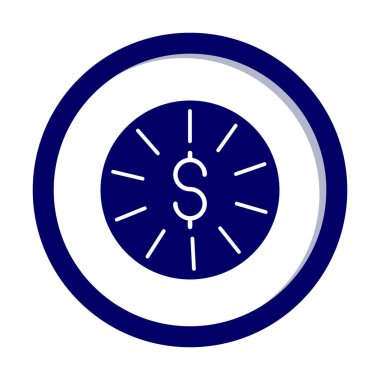 Dolar para simgesi, vektör illüstrasyonu