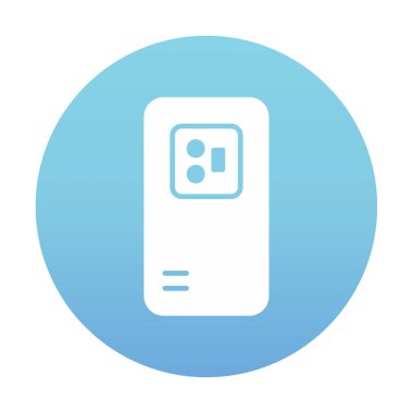 Mobil Arka Kamera simgesi, vektör illüstrasyon tasarımı