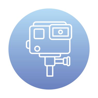 Eylem kamerası vektör illüstrasyonuName