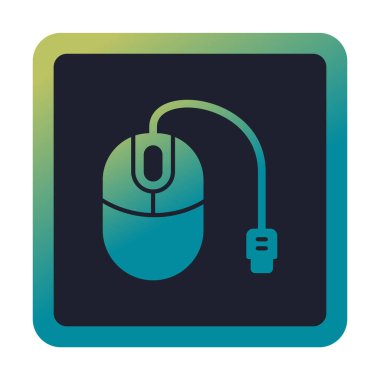 Fare simgesi, web basit illüstrasyonu