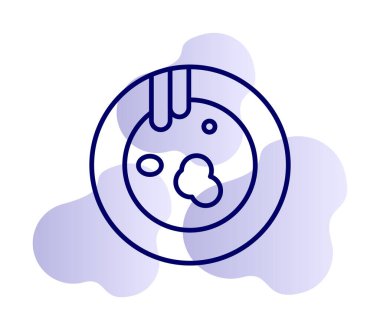 Kirli tabak simgesinin vektör çizimi