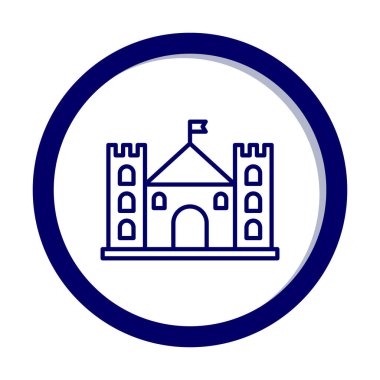 Kale simgesi. Vektör çizim