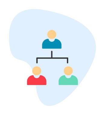 Çalışma Yönetimi vektör simgesi modern basit illüstrasyon