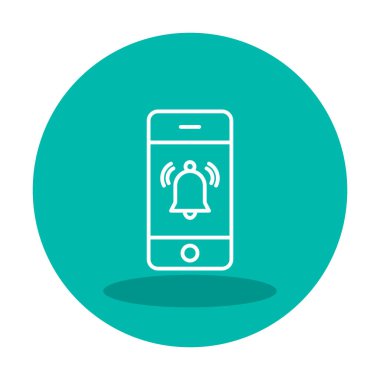 bildirim simgesi vektör illüstrasyonu. 