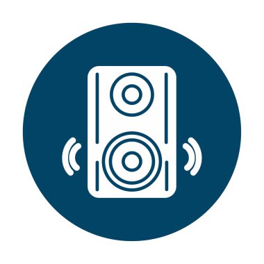 hoparlör simgesi, vektör illüstrasyonu basit tasarım