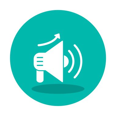 Basit Pazarlama Incerase simgesi, vektör illüstrasyonu