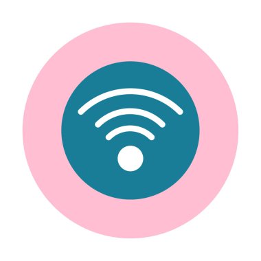 wifi simgesi, vektör illüstrasyonu basit tasarım