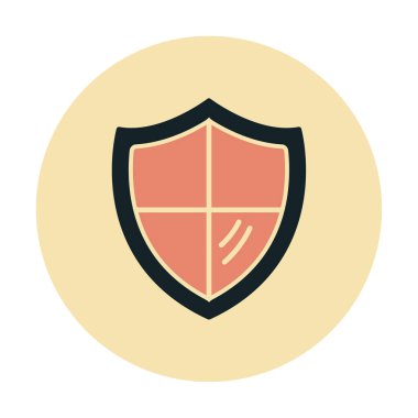 kalkan simgesi, vektör illüstrasyonu