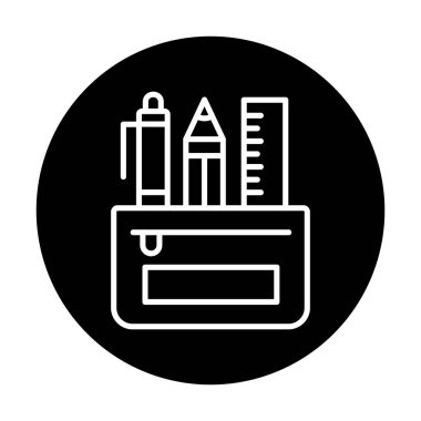 Kalem Durumu simgesi, vektör illüstrasyonu  