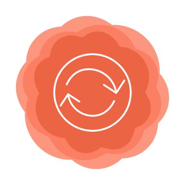 Modern simgenin vektör illüstrasyonu              