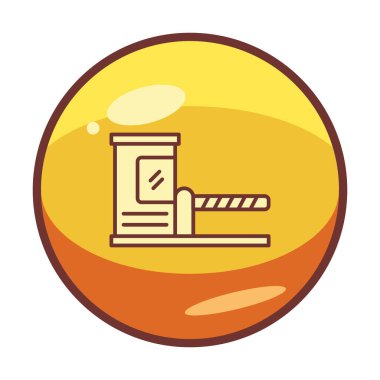 Park engeli simgesinin web illüstrasyonu