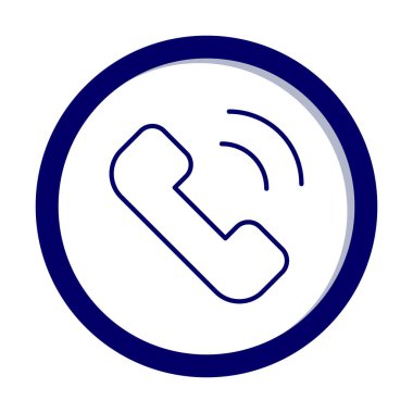 telefon arama simgesi, vektör illüstrasyonu basit tasarım