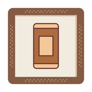 Lastik ağ simgesi vektör illüstrasyonu