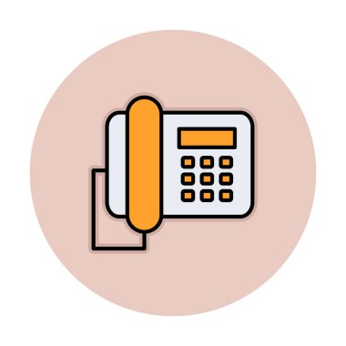 masa telefonu simgesi, vektör illüstrasyonu basit tasarım