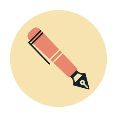 Dolma kalem simge vektör çizim