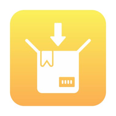 paket simgesi vektör illüstrasyonu