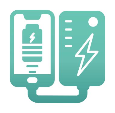 pil simgesi. renk çizgisi çizimi 