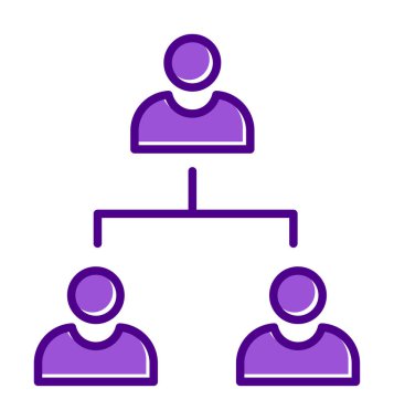 Çalışma Yönetimi vektör simgesi modern basit illüstrasyon