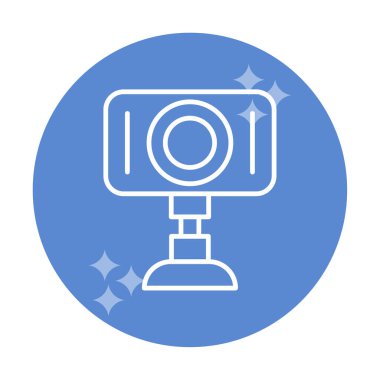 Web kamera simge vektör çizim