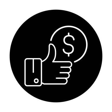 Basit En İyi Fiyat simgesi, vektör illüstrasyonu