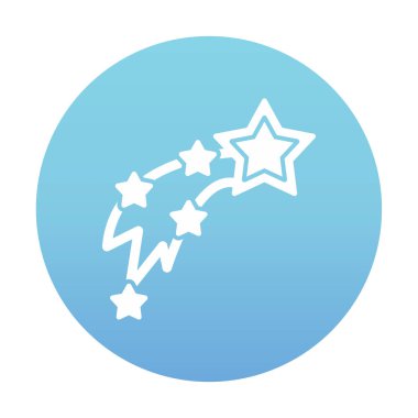 Kayan Yıldızlar simge vektör çizimi