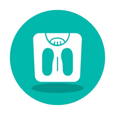 Ağırlık Ölçekleme simge vektör illüstrasyon grafik tasarımı