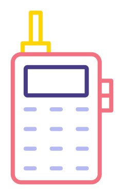 eski telefon simgesini, vektör çizim