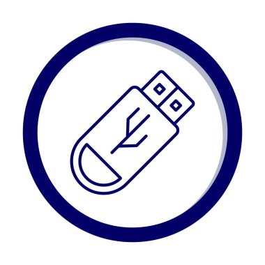 Web için usb flash simgesi.
