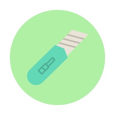 Cutter simgesinin vektör illüstrasyonu  