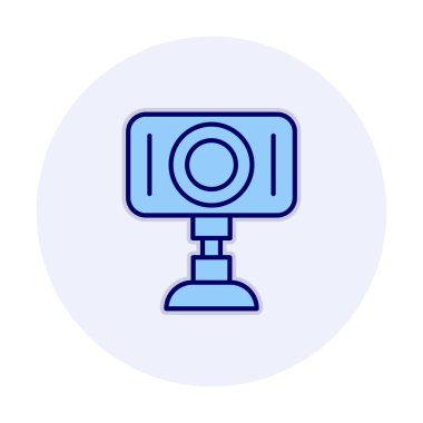 Web kamera simge vektör çizim