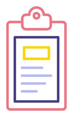 Pano simgesi, vektör illüstrasyonu basit tasarım