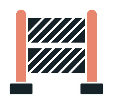 Bariyer. Web simgesi basit illüstrasyon