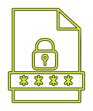 Dosya Parolası vektör çizimi
