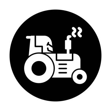 Traktör simgesi web çizimi