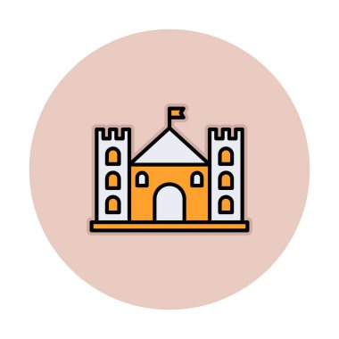 Kale simgesi. Vektör çizim