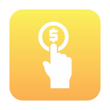 Pay per click web icon, vector illustration
