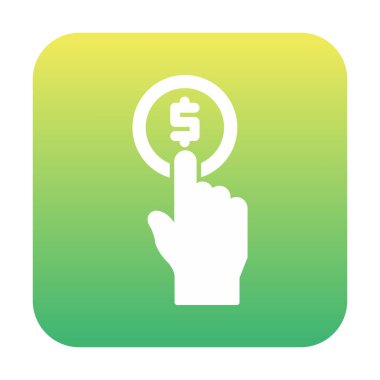 Pay per click web icon, vector illustration
