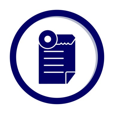 Basit not defteri simgesi, vektör illüstrasyonu